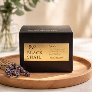 Holika Holika Black Snail Cream - Black and Gold